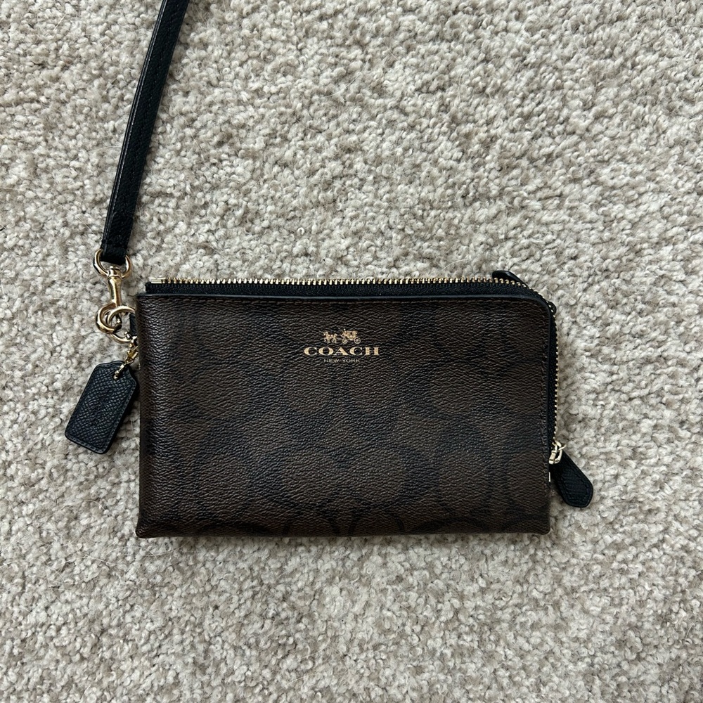 Coach Leather Wristlet